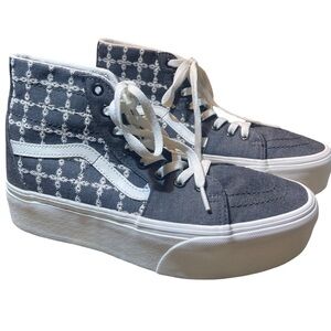 Vans Sk8-Hi Tapered Stackform Denim Embroidery Platform Sneakers